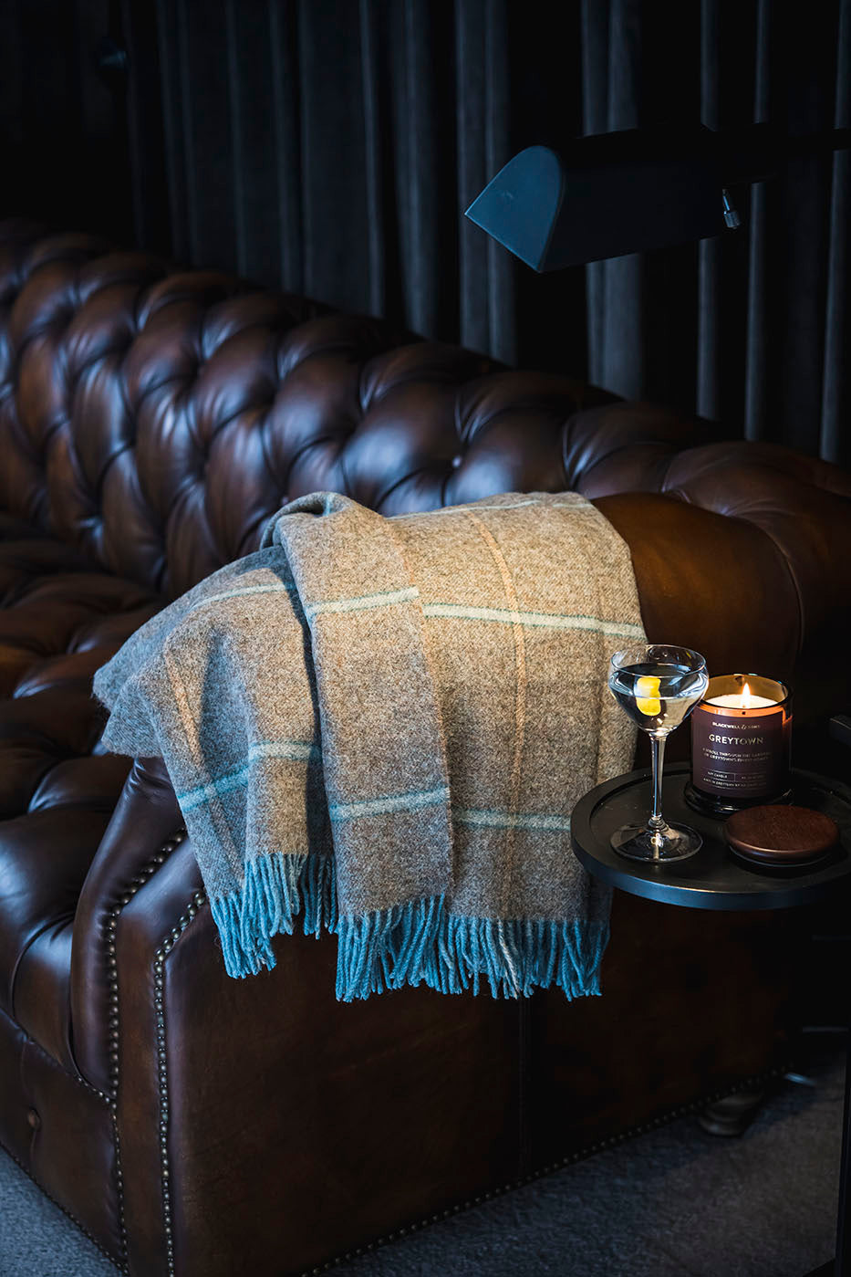 Throw Blanket - Bronte by Moon - Kingham Eau de Nil