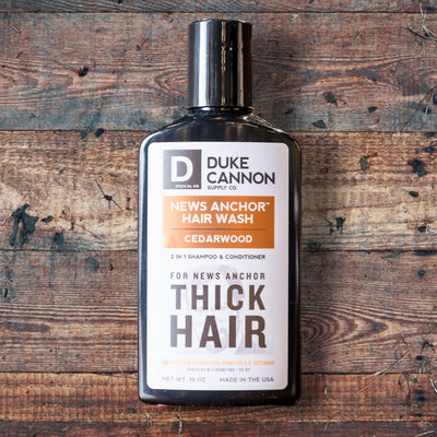 Duke Cannon News Anchor 2-in-1 Hair Wash Travel Size  - Cedarwood