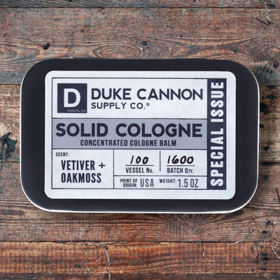 Duke Cannon Solid Cologne - Vetiver and Oakmoss