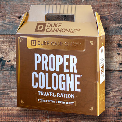 Duke Cannon Travel Ration Proper Cologne Three Pack
