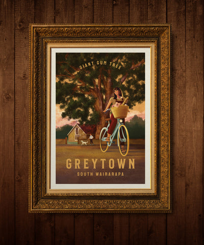 Limited Edition Art Print: GREYTOWN'S GIANT GUM TREE - Blackwell Press Exclusive