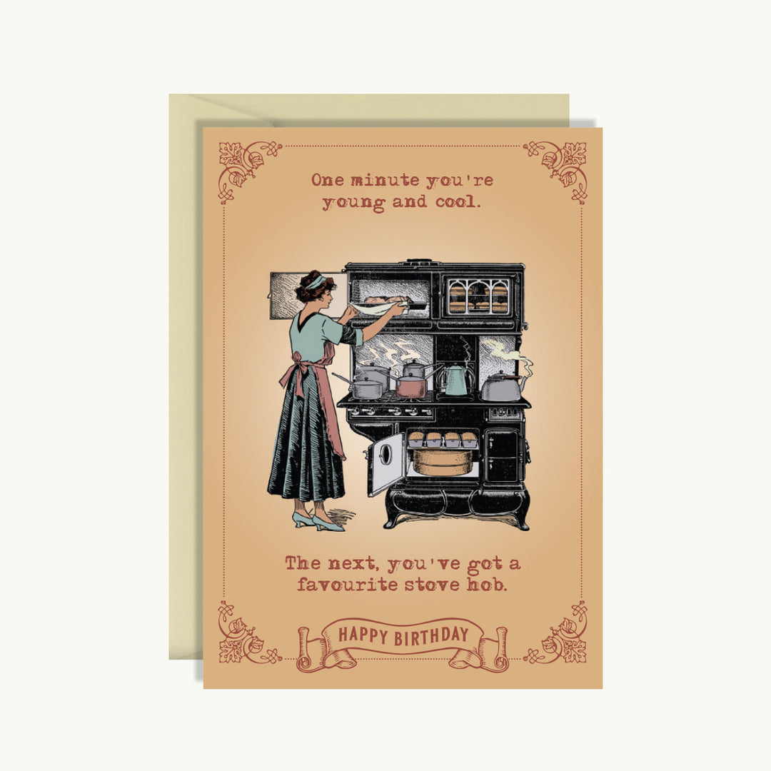 Happy Birthday Card - Favourite stove hob