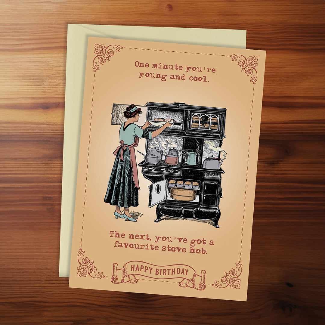 Happy Birthday Card - Favourite stove hob