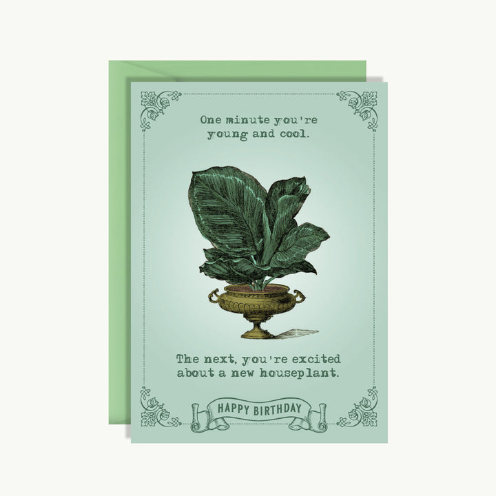 Happy Birthday Card - New houseplant