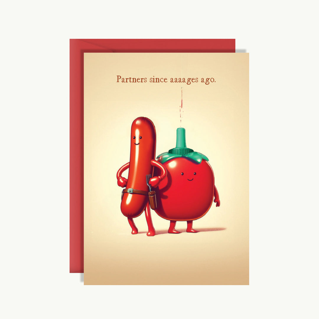 Happy Anniversary Card - Partners since aaages ago
