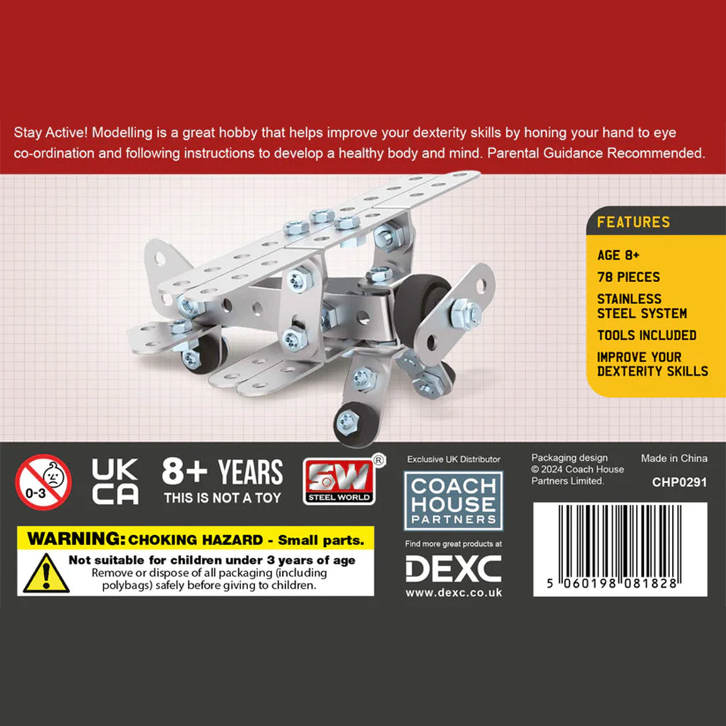 Airplane Mini Builder Metal Construction Set