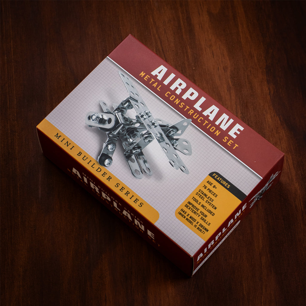 Airplane Mini Builder Metal Construction Set