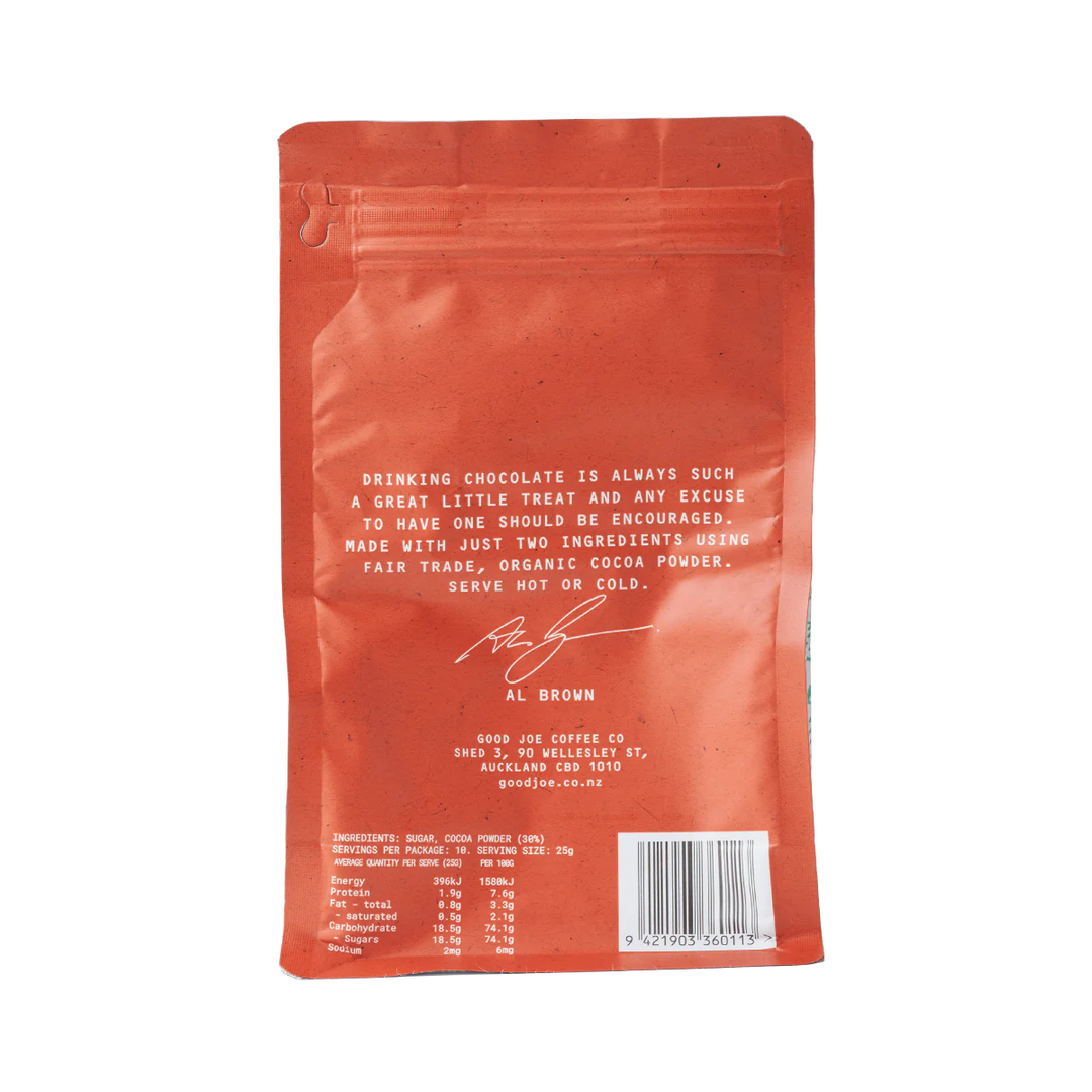 Al Brown Good Joe Coffee Co. Drinking Chocolate - 250g