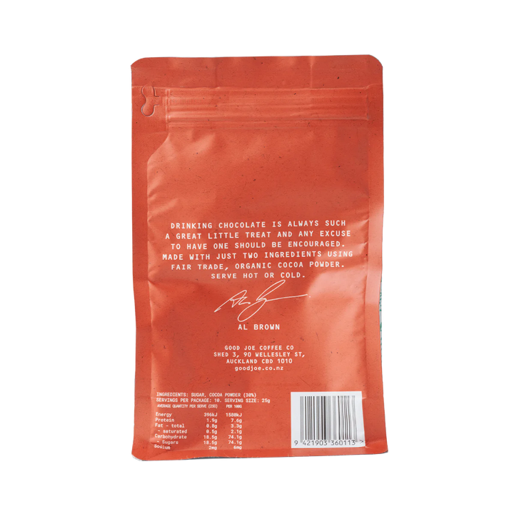 Al Brown Good Joe Coffee Co. Drinking Chocolate - 250g