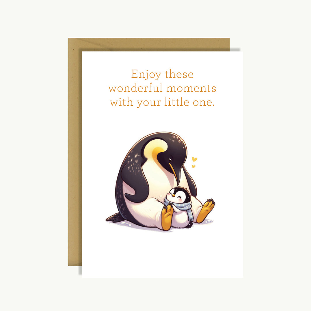 New Baby Card - Enjoy these wonderful moments with your little one