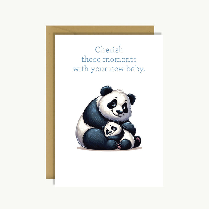 New Baby Card - Cherish these moments with your new baby