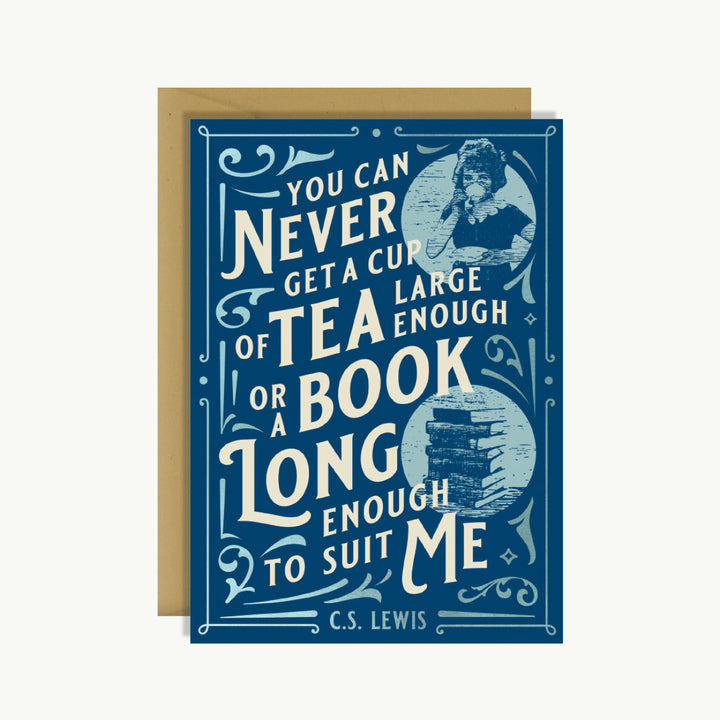 Booklovers Card - C.S. Lewis Quote