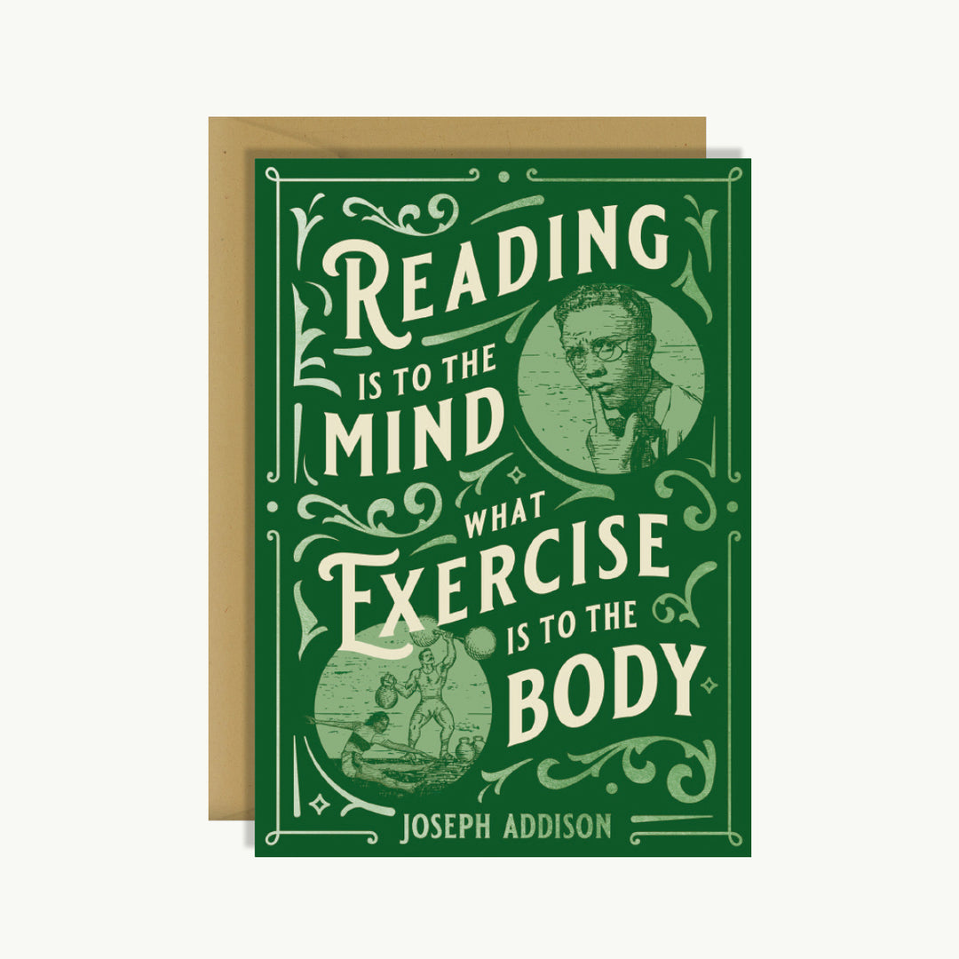 Booklovers Card - Joseph Addison Quote