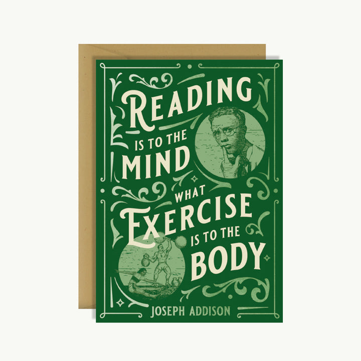 Booklovers Card - Joseph Addison Quote