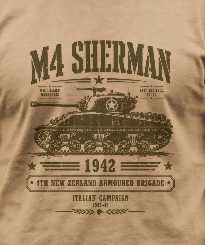 M4 Sherman Tee Shirt - Khaki