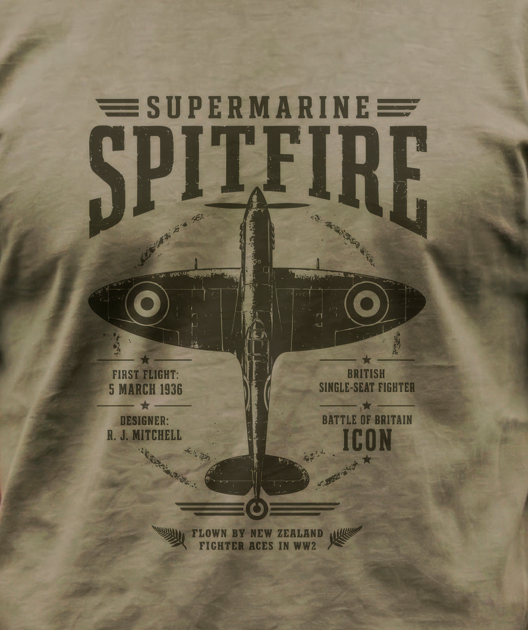 Spitfire Tee Shirt - Eucalyptus