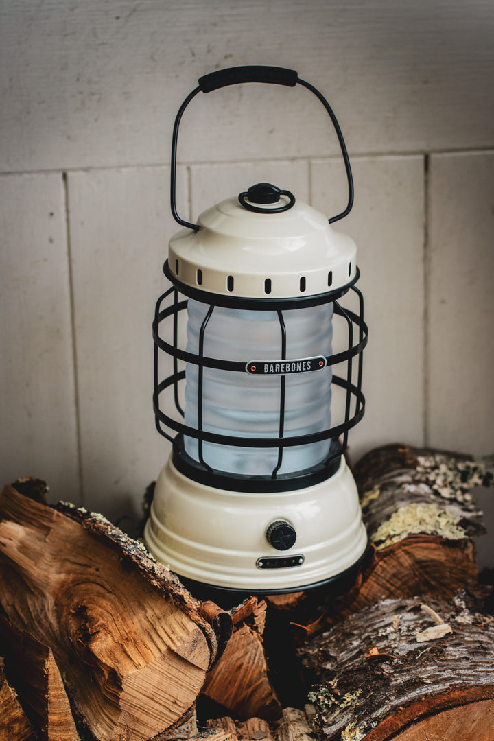 Barebones Forest Lantern - Vintage White