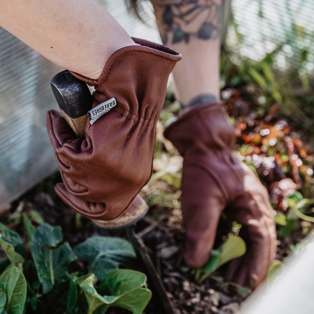 Barebones Classic Work Gloves - Cognac - Small/Medium