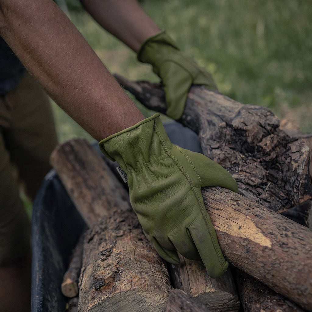 Barebones Classic Work Gloves - Olive - Small/Medium