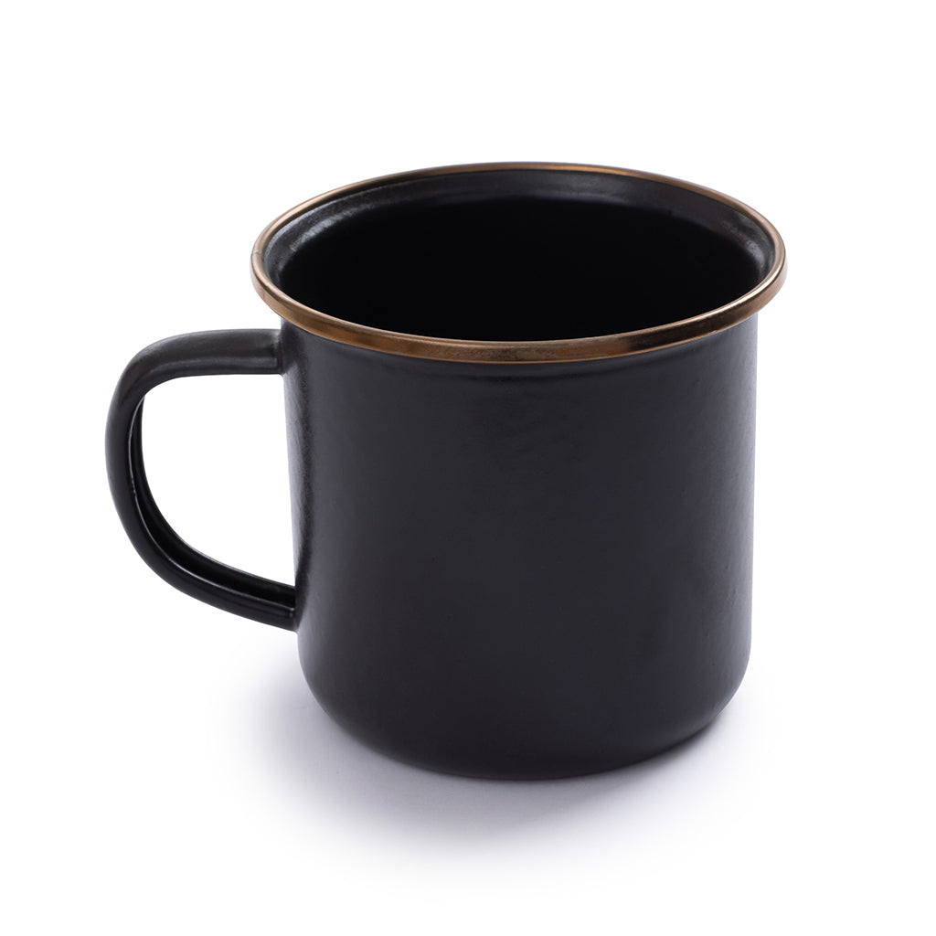 Barebones Enamel Cup (Set of 2) - Charcoal