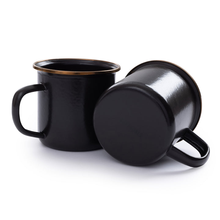 Barebones Enamel Cup (Set of 2) - Charcoal