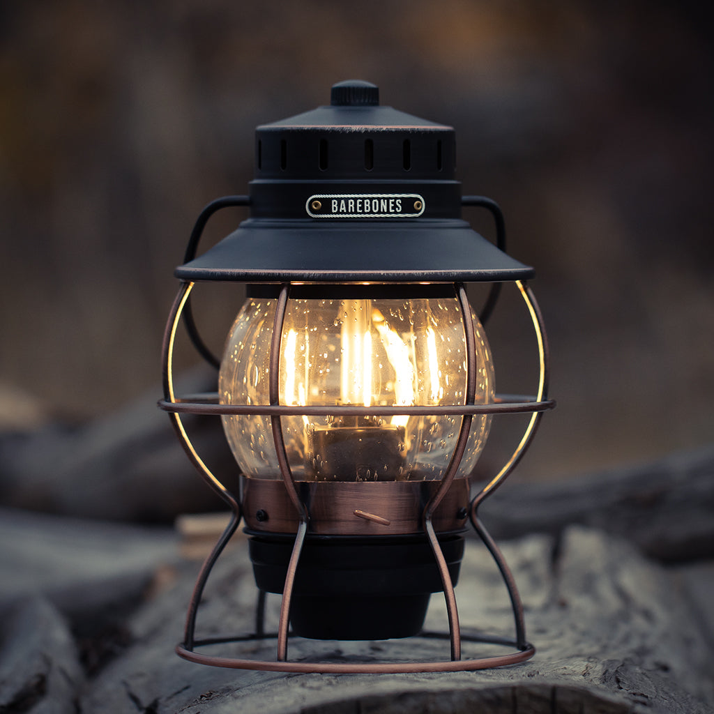 Barebones Railroad Lantern - Antique Bronze