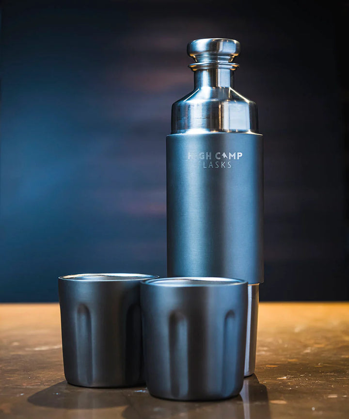 High Camp Firelight Flask 750ml - Gunmetal