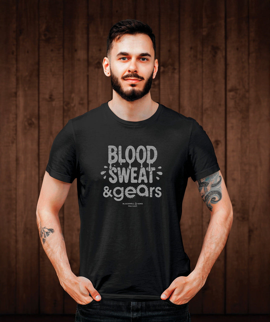 Blood, Sweat & Gears Tee Shirt - Black