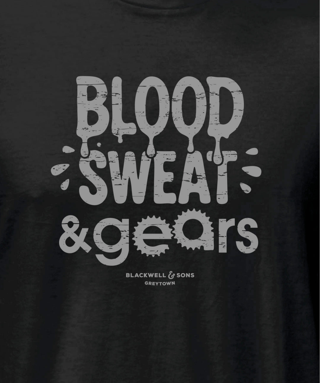Blood, Sweat & Gears Tee Shirt - Black