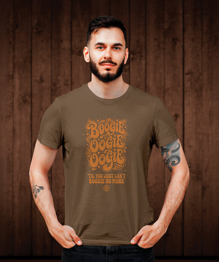 Boogie Oogie Oogie Tee Shirt - Mid Brown