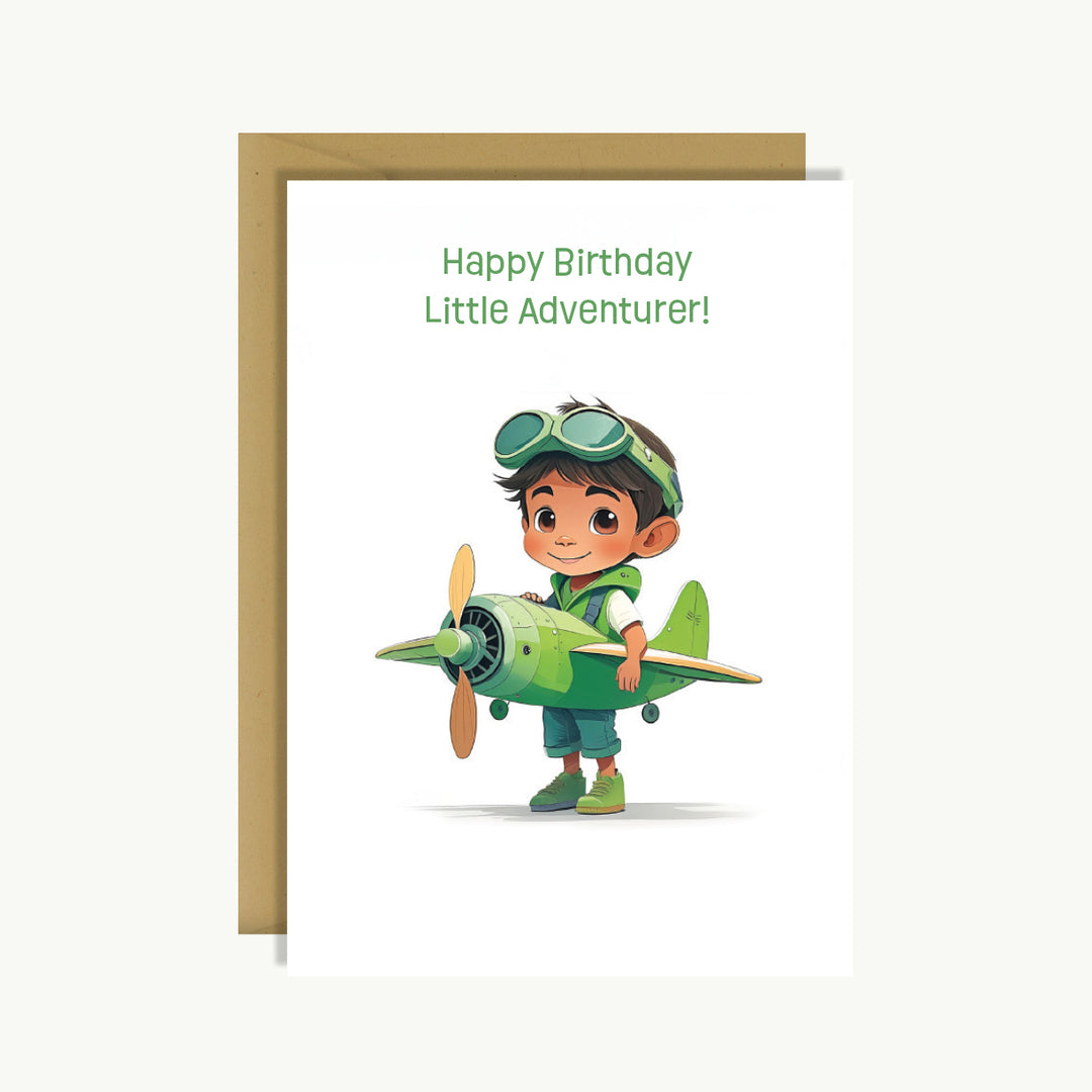 Happy Birthday Card - Happy birthday little adventurer!