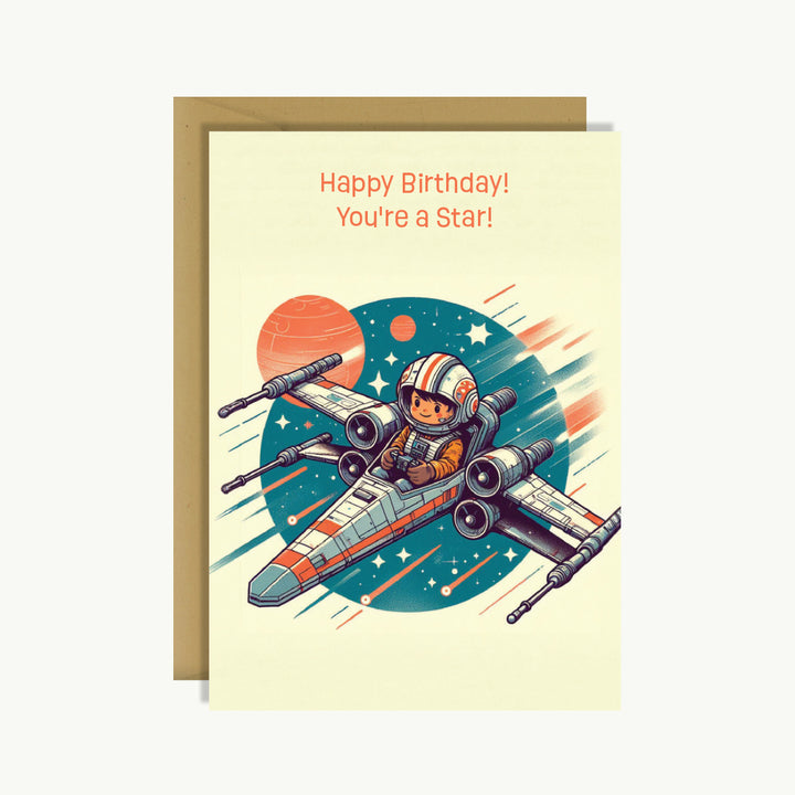 Happy Birthday Card - Happy birthday! You're a star!