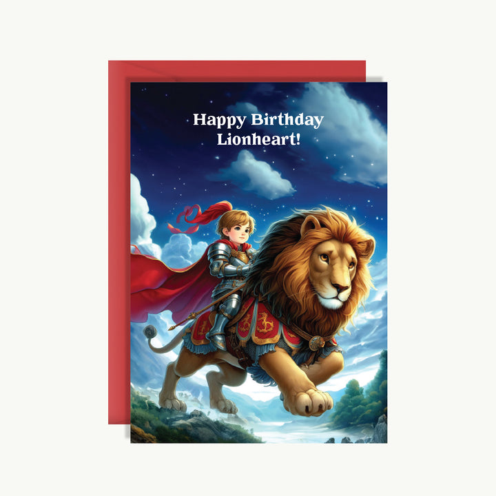 Happy Birthday Card - Happy birthday lionheart!