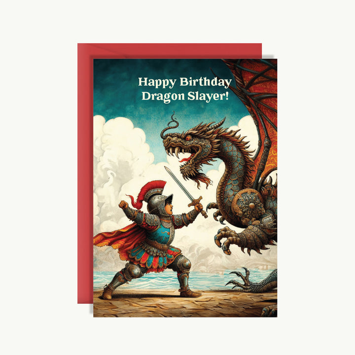 Happy Birthday Card - Happy birthday dragon slayer!