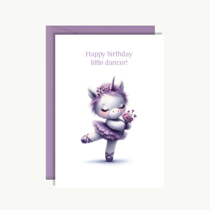 Happy Birthday Card - Happy birthday little dancer
