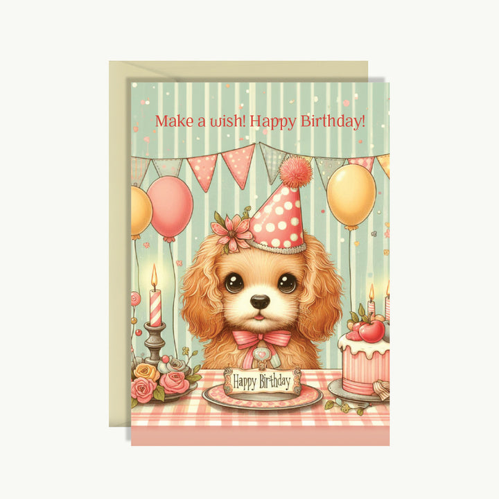 Happy Birthday Card - Make a wish. Happy birthday!