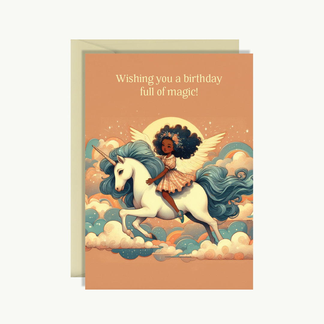 Happy Birthday Card - Wishing you a birthday full of magic.