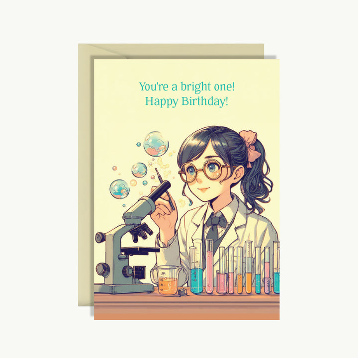 Happy Birthday Card - You're a bright one! Happy birthday!