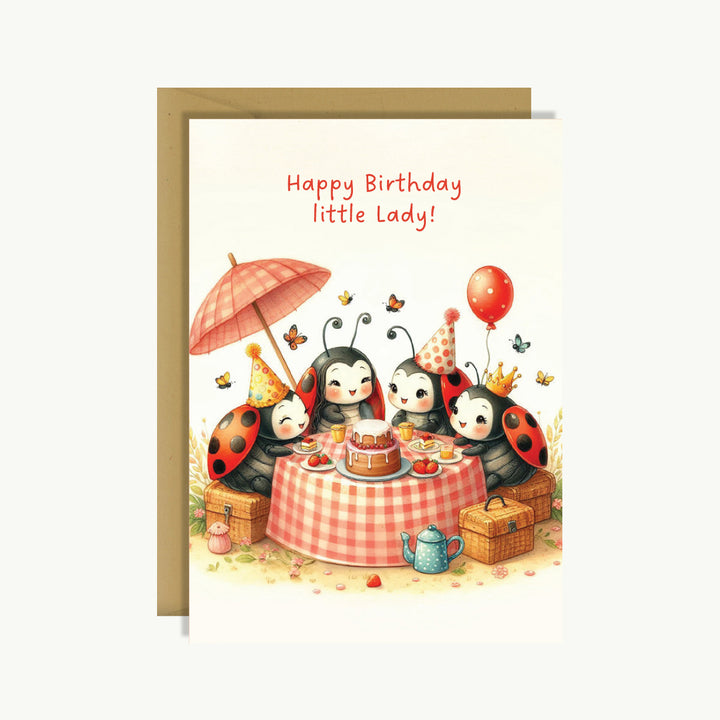 Happy Birthday Card - Happy birthday little lady!
