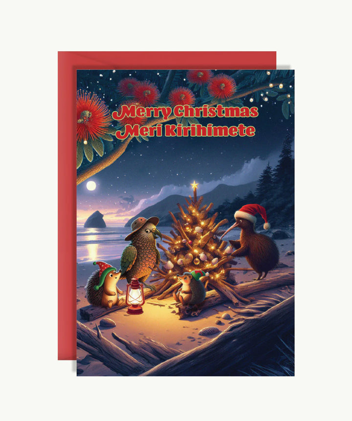 Christmas Card - Merry Christmas, Meri Kirihimete