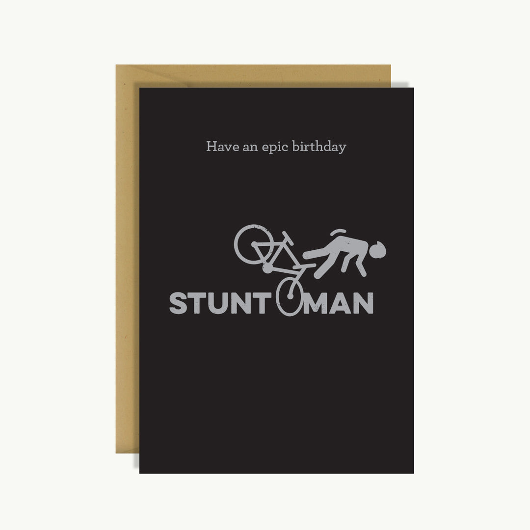 Happy Birthday Card - Stuntman