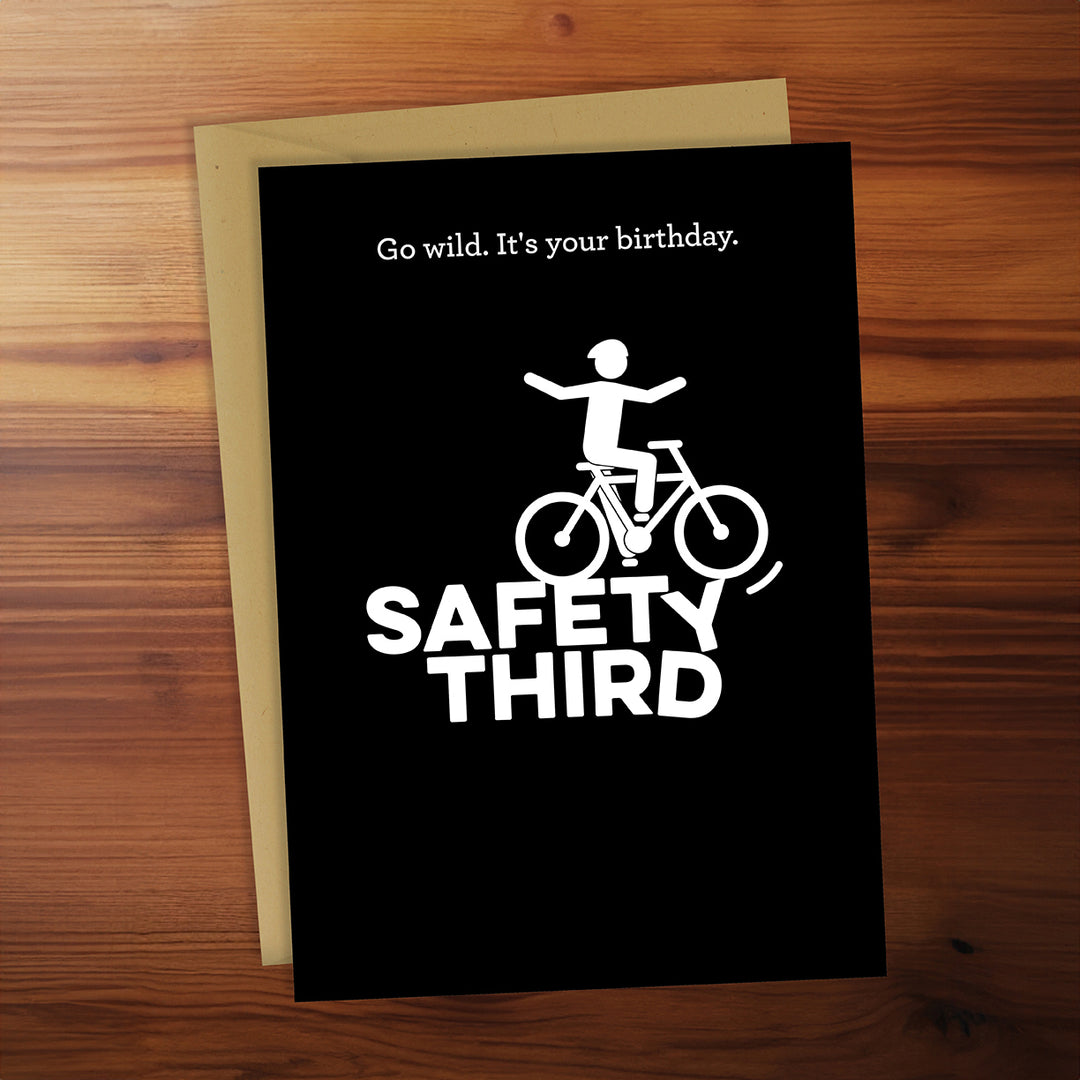 Happy Birthday Card - Safety third