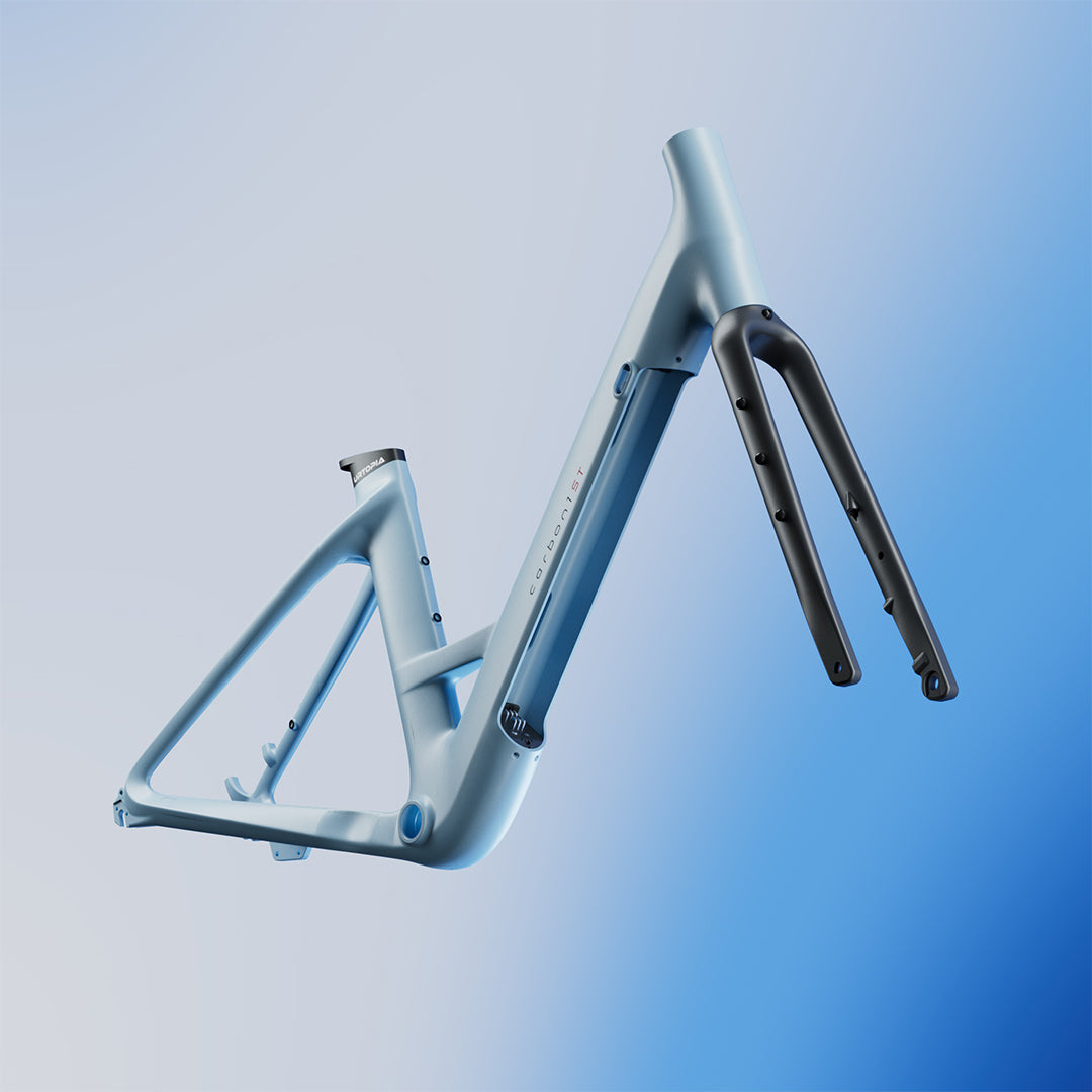 Carbon Classic Step Thru by Urtopia - Glacier Blue