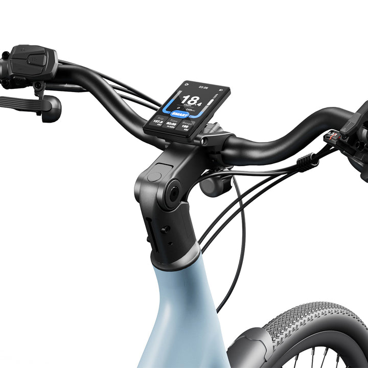 Carbon Classic Step Thru by Urtopia - Glacier Blue