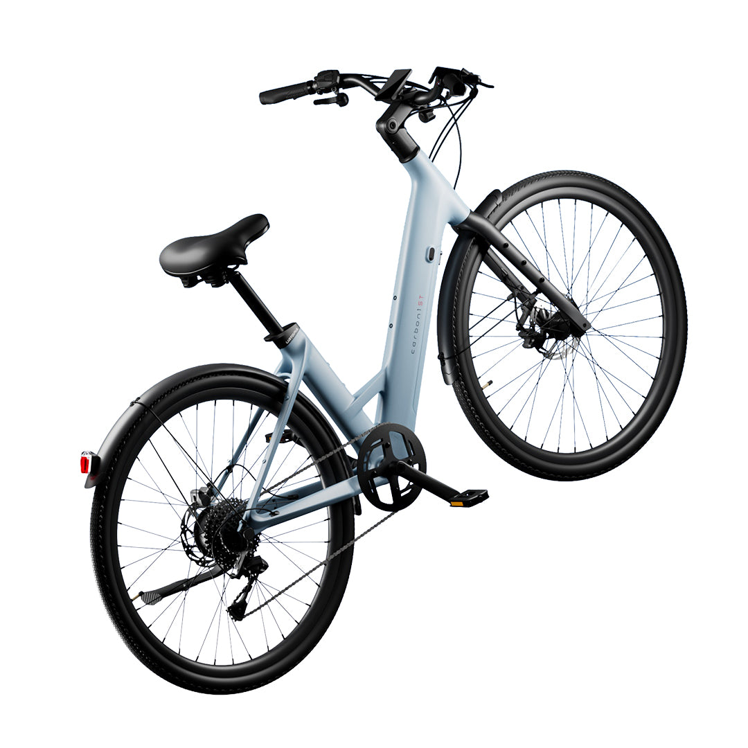 Carbon Classic Step Thru by Urtopia - Glacier Blue
