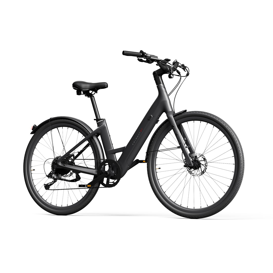 Carbon Classic Step Thru by Urtopia - Matt Black