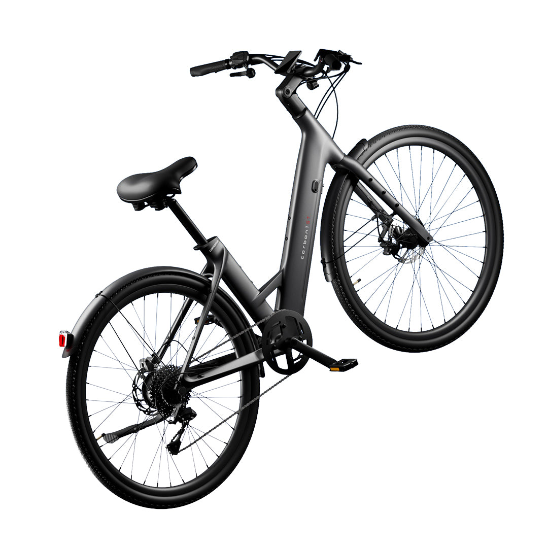 Carbon Classic Step Thru by Urtopia - Matt Black
