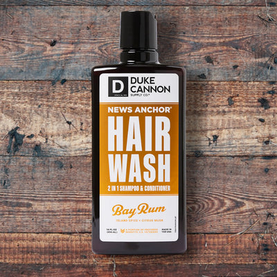 Duke Cannon News Anchor 2-in-1 Hair Wash - Bay Rum