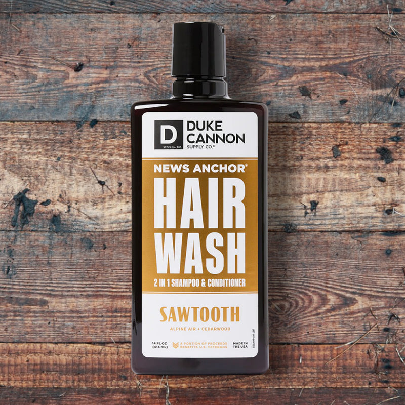 Duke Cannon News Anchor 2-in-1 Hair Wash - Sawtooth