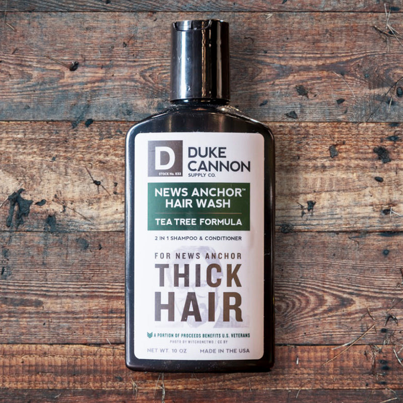 Duke Cannon News Anchor 2-in-1 Hair Wash Travel Size - Tea Tree